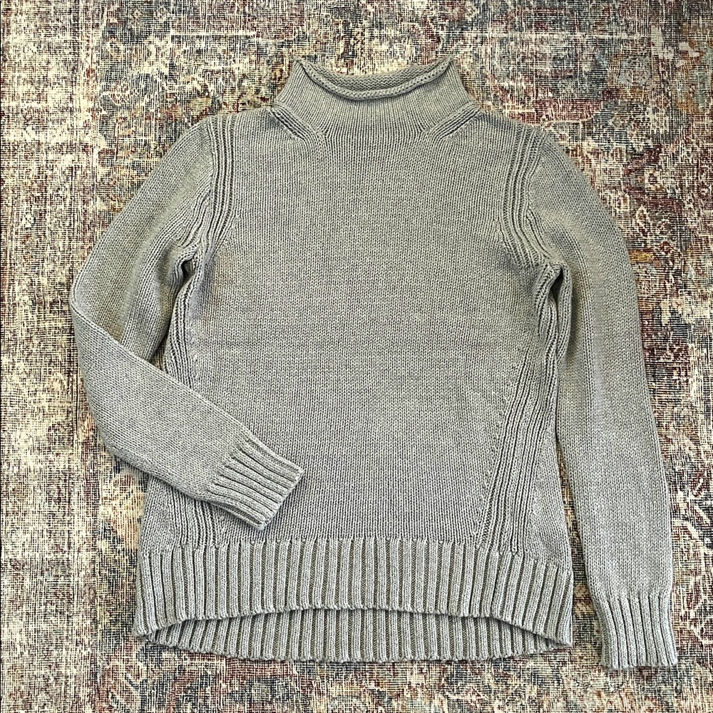 J. Crew Gray Turtleneck Sweater